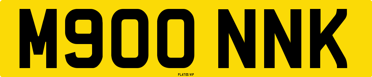 M900 NNK Number Plate