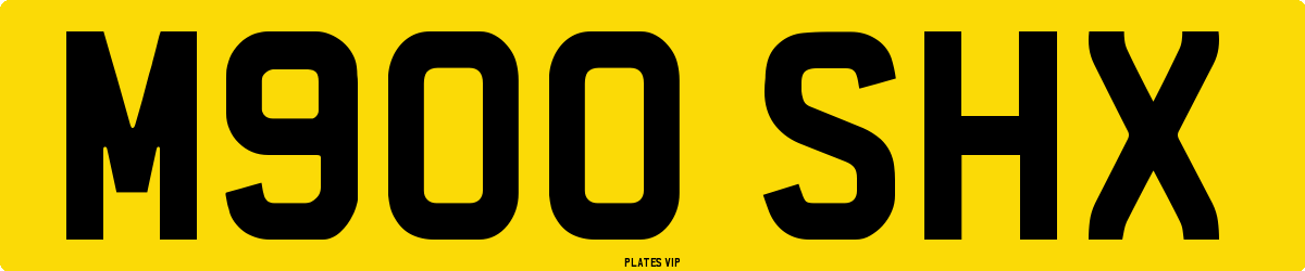 M900 SHX Number Plate