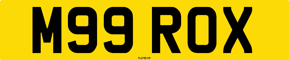 M99 ROX Number Plate