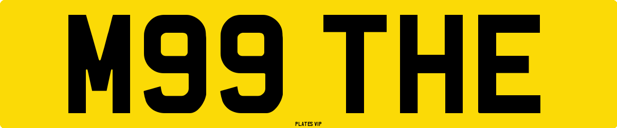 M99 THE Number Plate