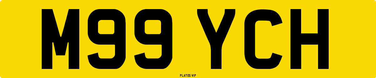 M99 YCH Number Plate