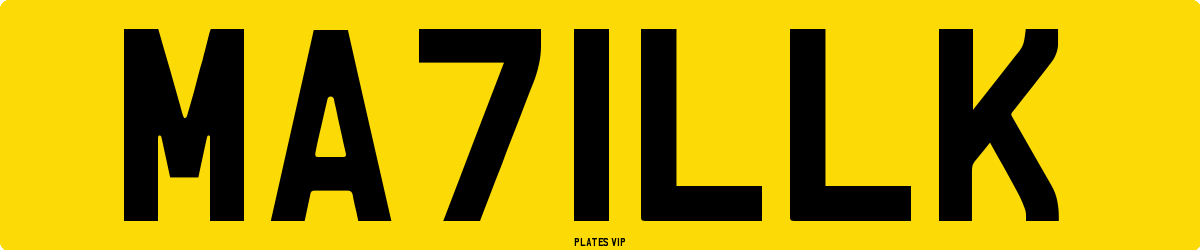 MA71LLK Number Plate