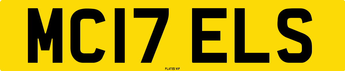 MC17 ELS Number Plate