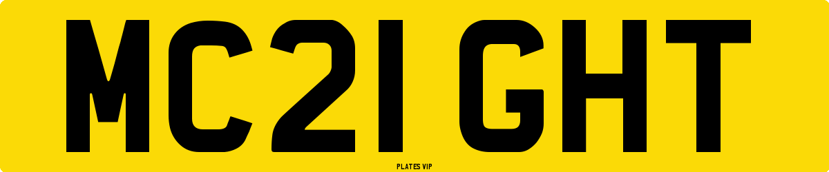 MC21 GHT Number Plate