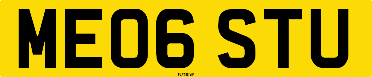 ME06 STU Number Plate