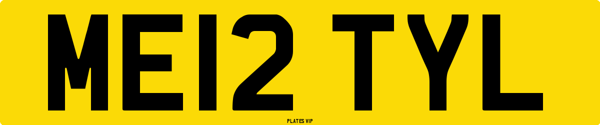 ME12 TYL Number Plate