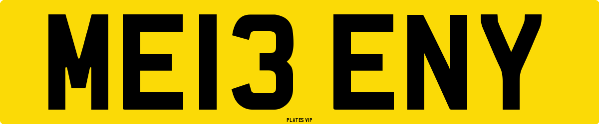 ME13 ENY Number Plate