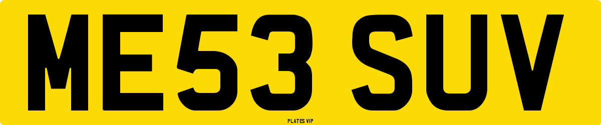ME53 SUV Number Plate
