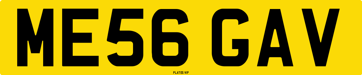ME56 GAV Number Plate