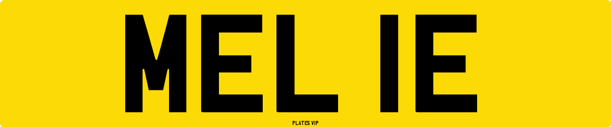 MEL 1E Number Plate
