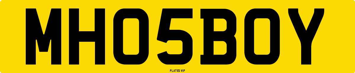 MH 05 BOY Number Plate