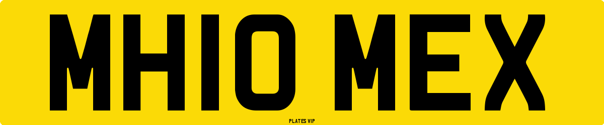 MH10 MEX Number Plate