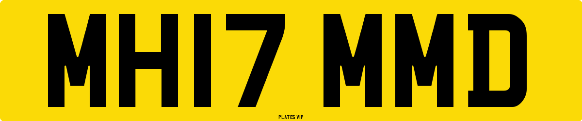 MH17 MMD Number Plate