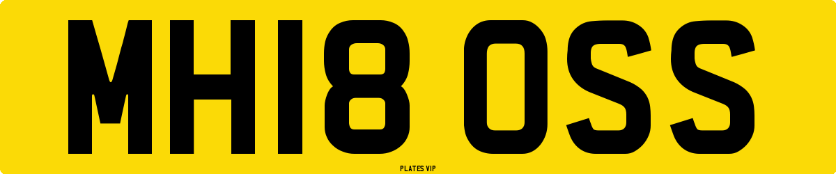 MH18 OSS Number Plate