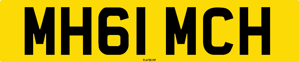 MH61 MCH Number Plate