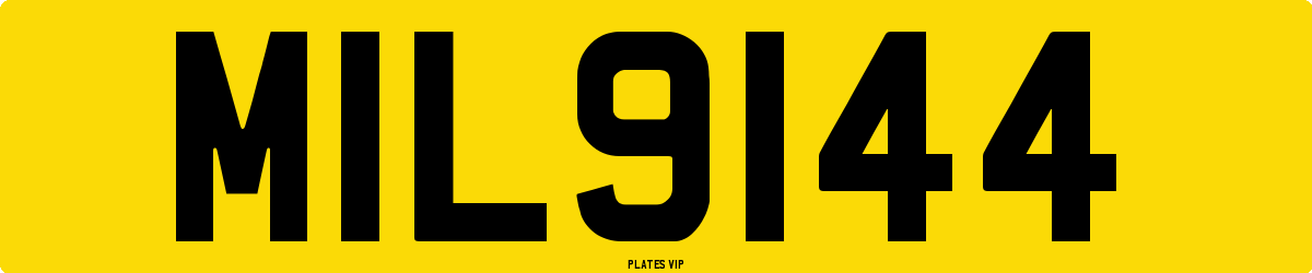 MIL9144 Number Plate