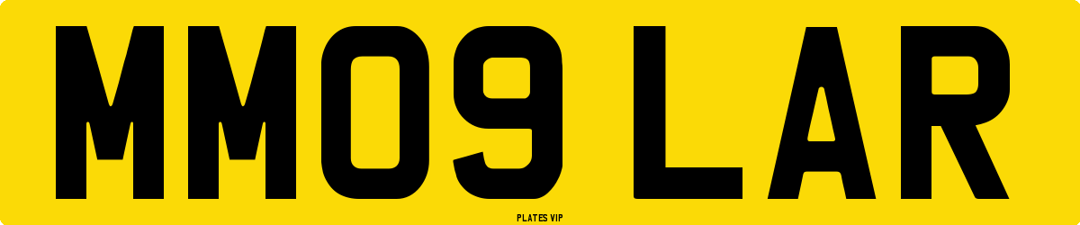 MM09 LAR Number Plate
