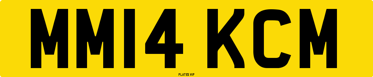 MM14 KCM Number Plate