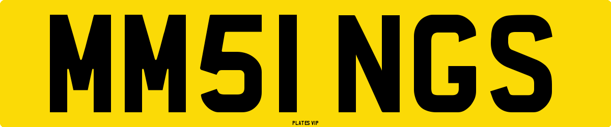 MM51 NGS Number Plate