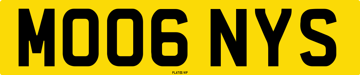 MO06 NYS Number Plate