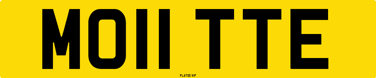MO11 TTE Number Plate