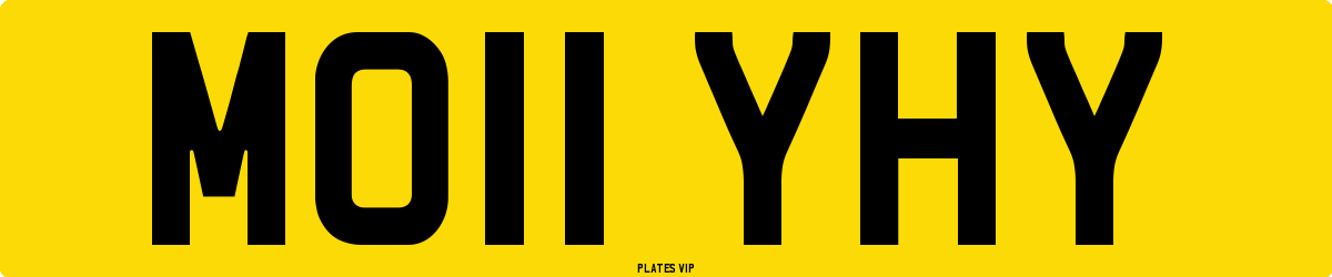 MO11 YHY Number Plate