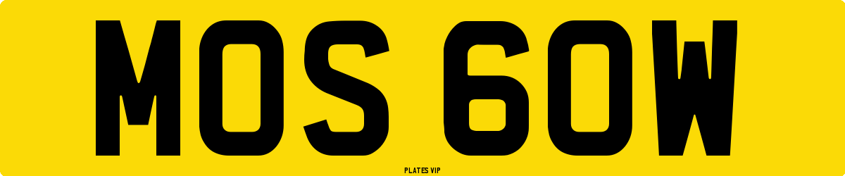 MOS 60W Number Plate