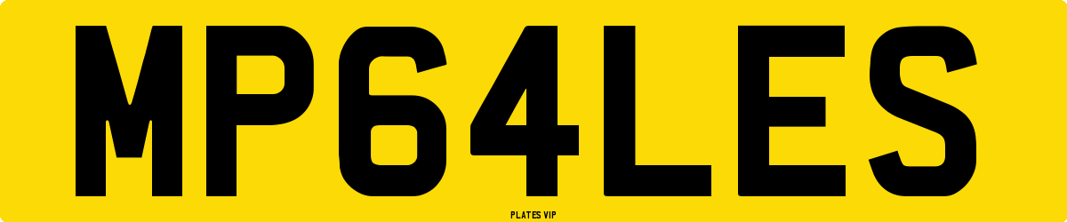 MP64LES Number Plate