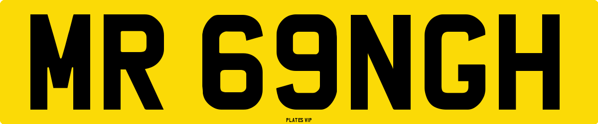 MR 69NGH Number Plate