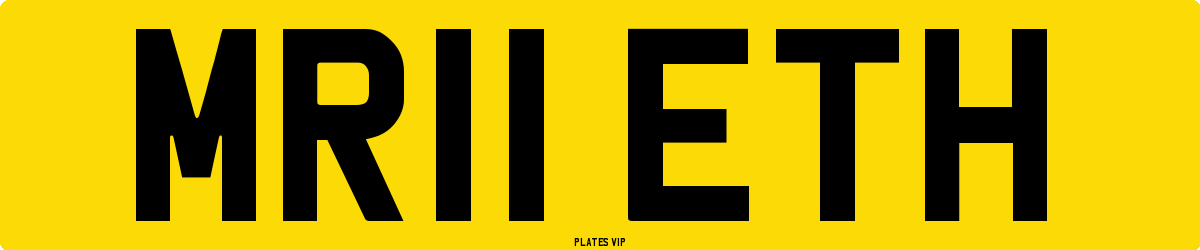 MR11 ETH Number Plate