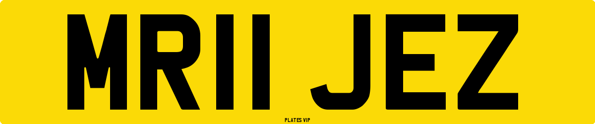 MR11 JEZ Number Plate