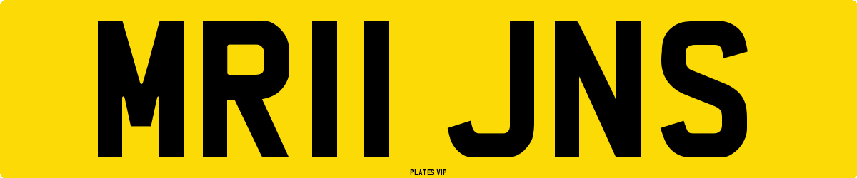MR11 JNS Number Plate