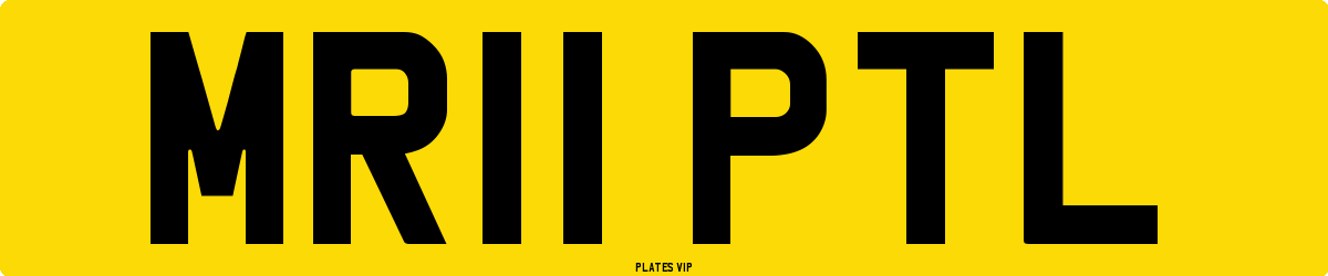 MR11 PTL Number Plate