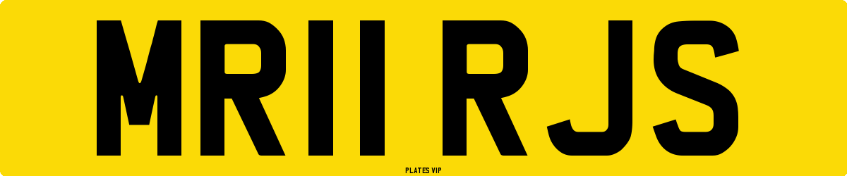 MR11 RJS Number Plate