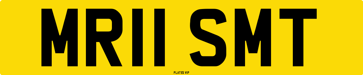 MR11 SMT Number Plate