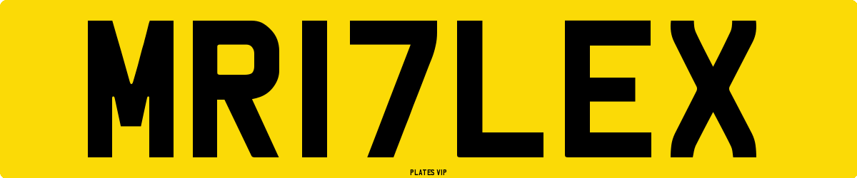 MR17LEX Number Plate