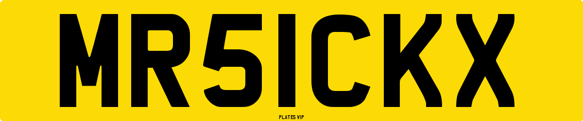 MR51CKX Number Plate