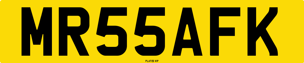MR55AFK Number Plate