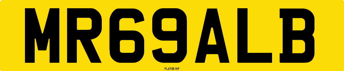 MR69ALB Number Plate