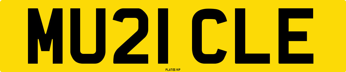 MU21 CLE Number Plate