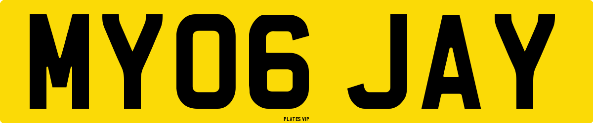 MY06 JAY Number Plate