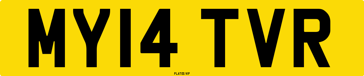 MY14 TVR Number Plate