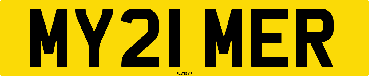 MY21 MER Number Plate
