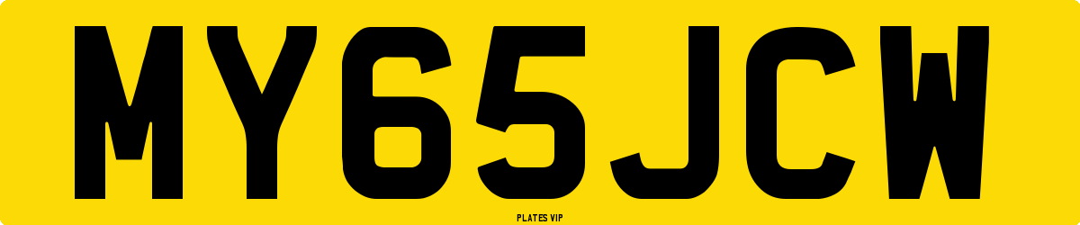 MY65JCW Number Plate
