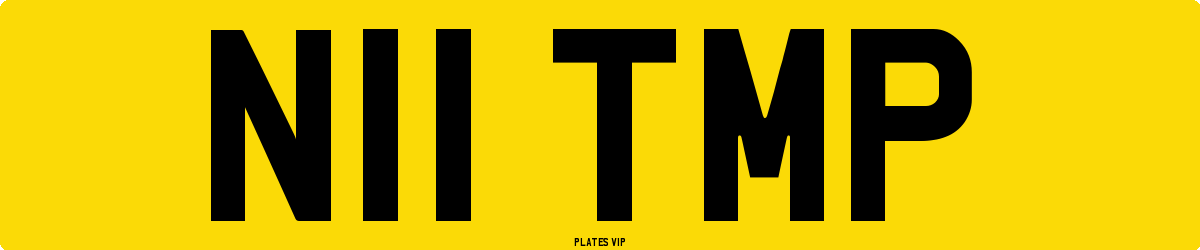 N11 TMP Number Plate