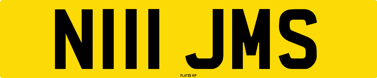 N111 JMS Number Plate