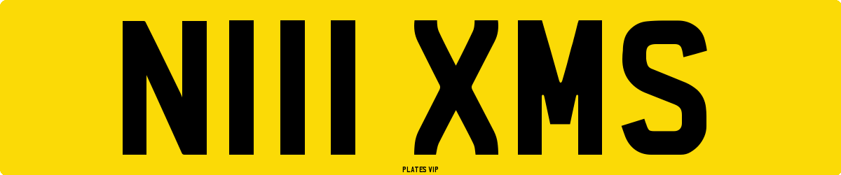 N111 XMS Number Plate
