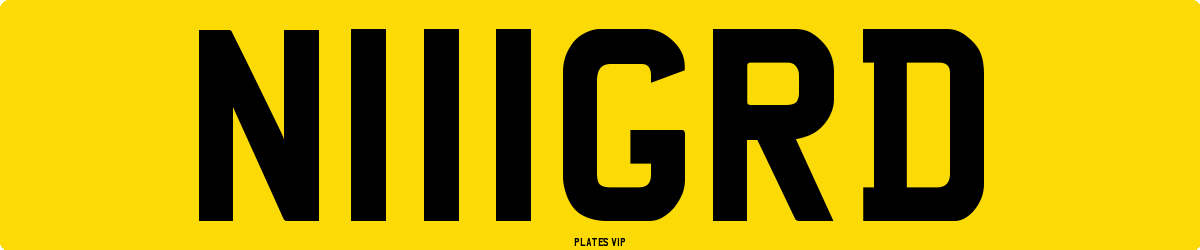 N111GRD Number Plate