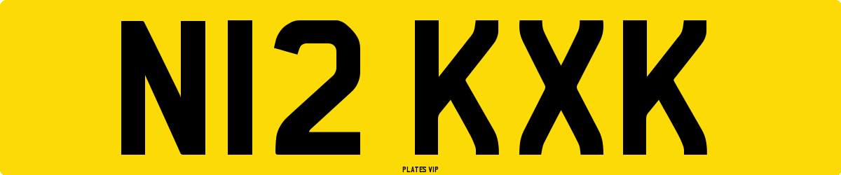 N12 KXK Number Plate
