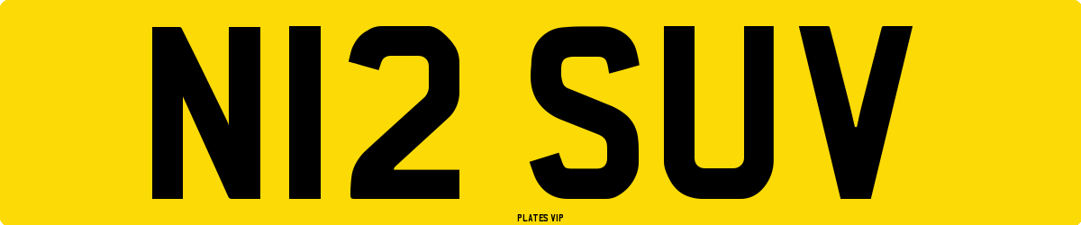 N12 SUV Number Plate